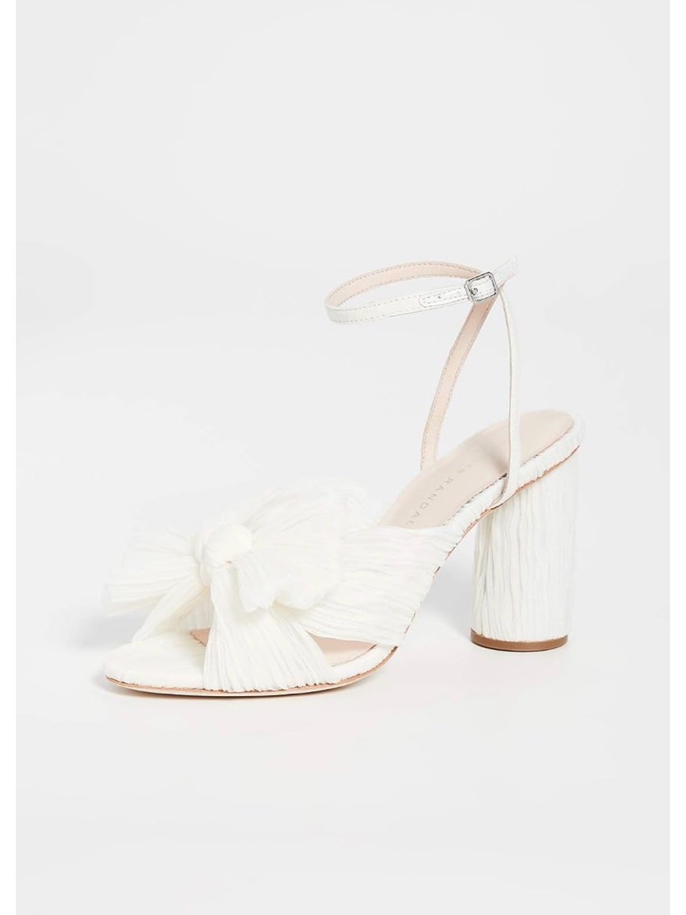 Loeffler Randall Women's Camellia Pleated Bow Heel with Ankle Strap